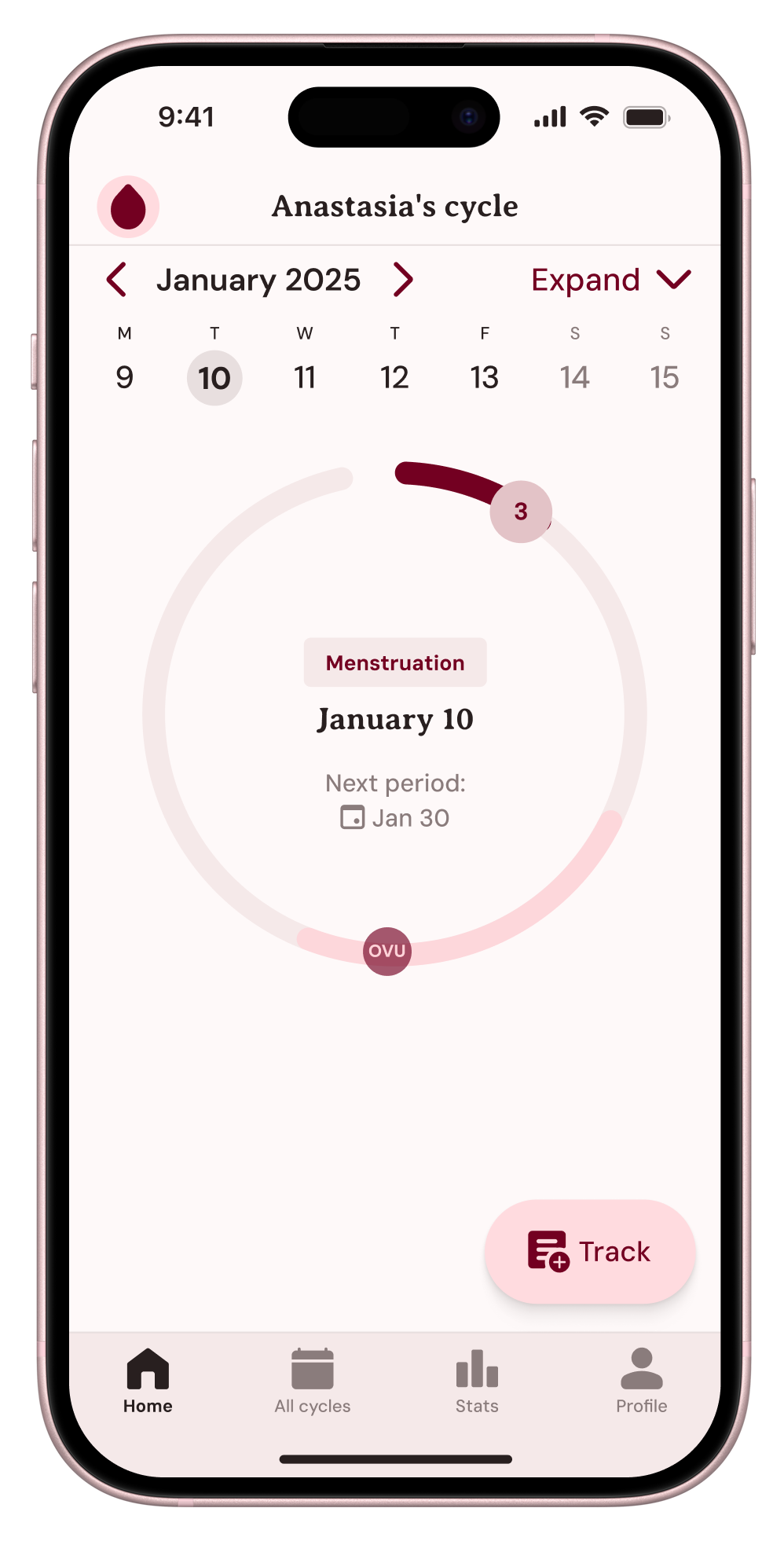 menstruation pre-user testing