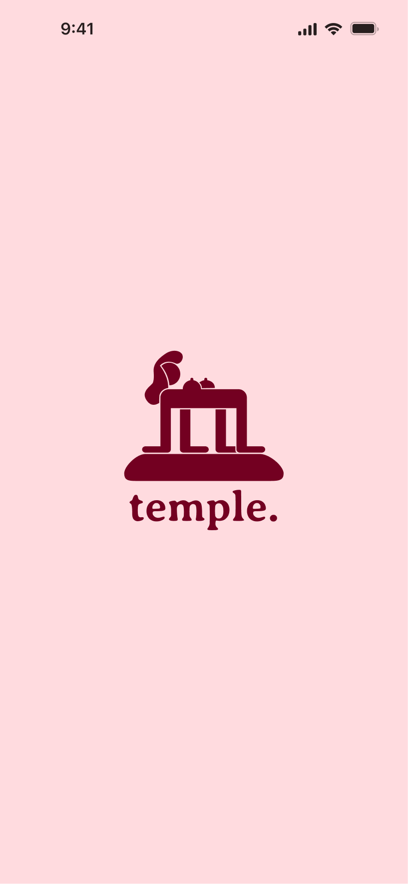 temple app brand identity exploration